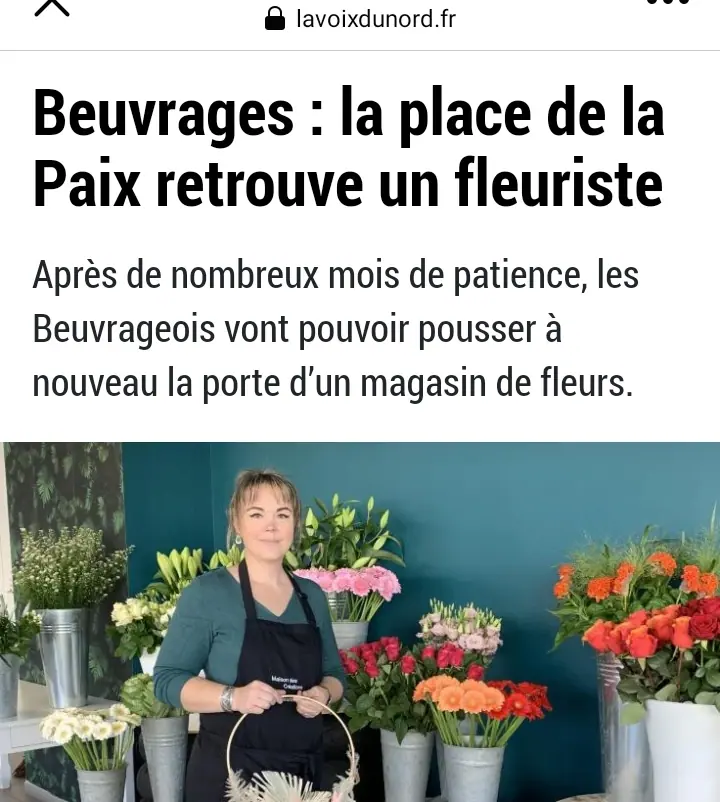 L’atelier MC Maison des Créations réalisée par MC Maison des Créations, fleuriste à Beuvrages