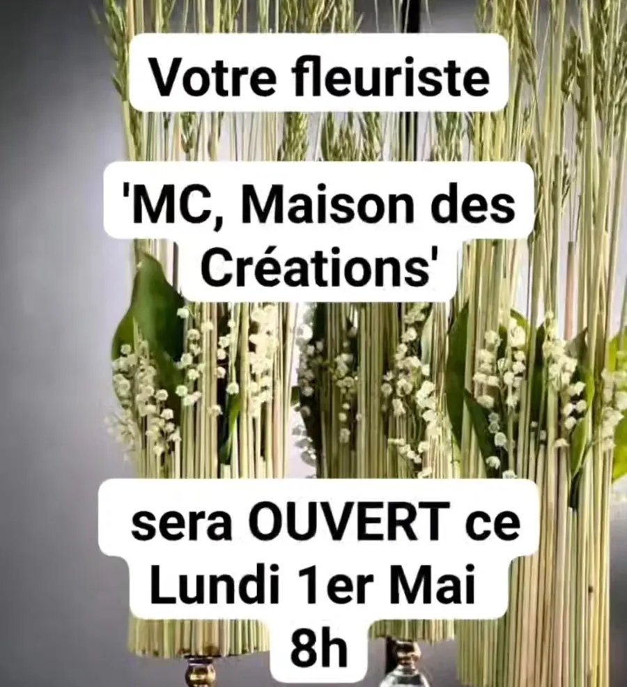 L’atelier MC Maison des Créations réalisée par MC Maison des Créations, fleuriste à Beuvrages