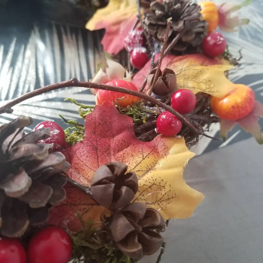 Composition florale d’automne réalisée par MC Maison des Créations, fleuriste à Beuvrages