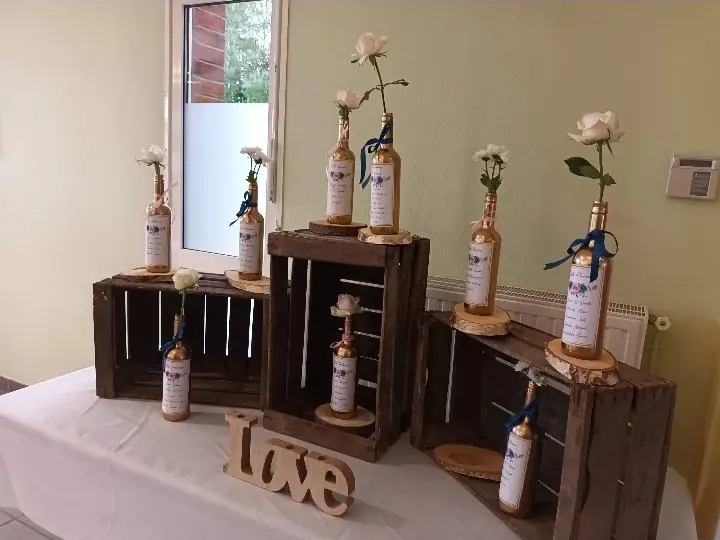 Décoration florale d’événement réalisée par MC Maison des Créations, fleuriste à Beuvrages