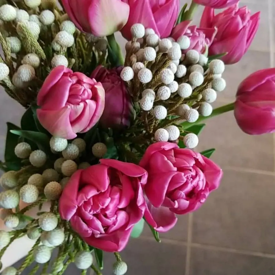 Gros plan de fleurs fraîches réalisée par MC Maison des Créations, fleuriste à Beuvrages