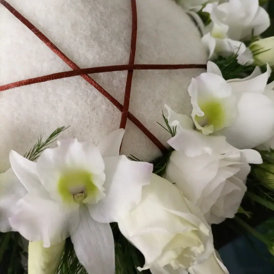 Gros plan de fleurs fraîches réalisée par MC Maison des Créations, fleuriste à Beuvrages