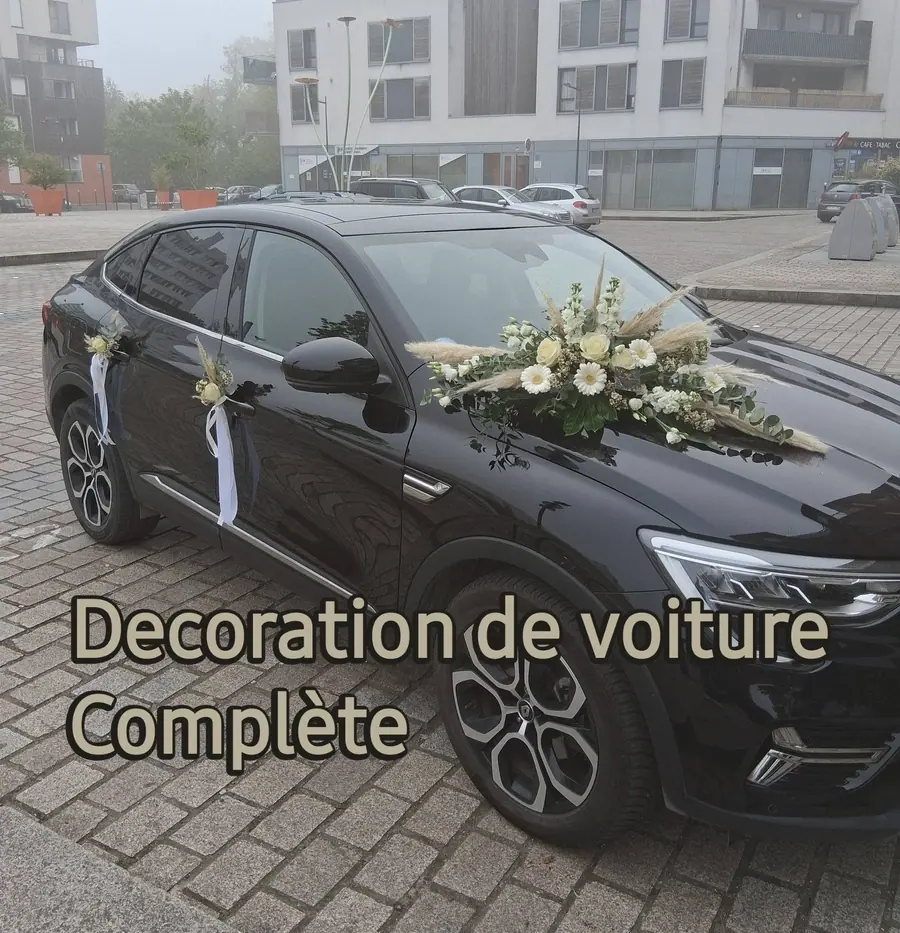 Décoration florale de mariage réalisée par MC Maison des Créations, fleuriste à Beuvrages