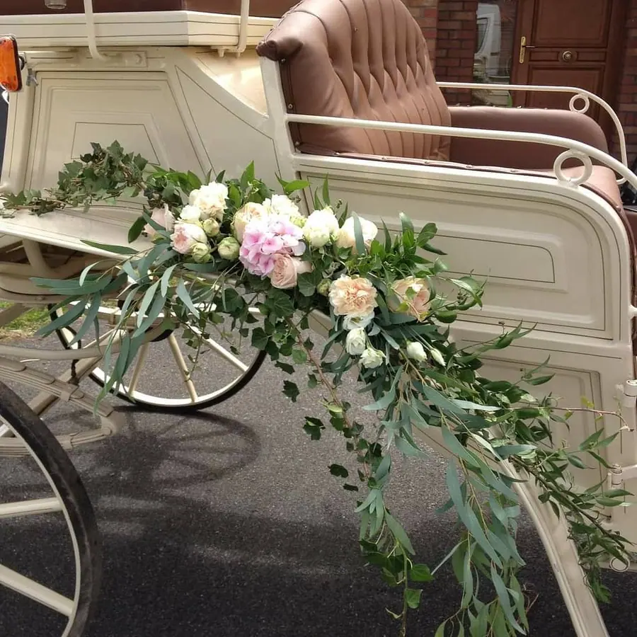 Décoration florale de mariage réalisée par MC Maison des Créations, fleuriste à Beuvrages