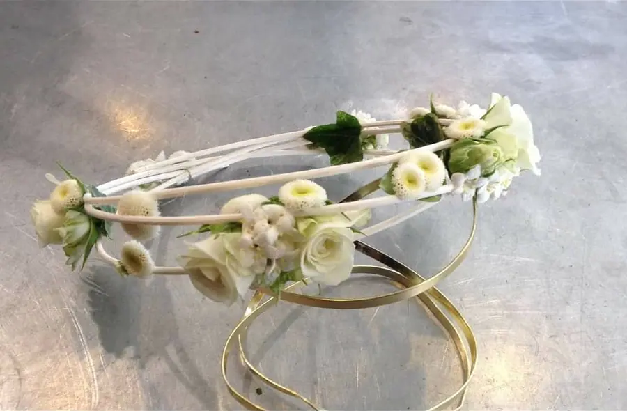Décoration florale de mariage réalisée par MC Maison des Créations, fleuriste à Beuvrages