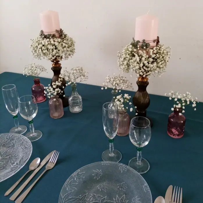 Décoration florale de mariage réalisée par MC Maison des Créations, fleuriste à Beuvrages