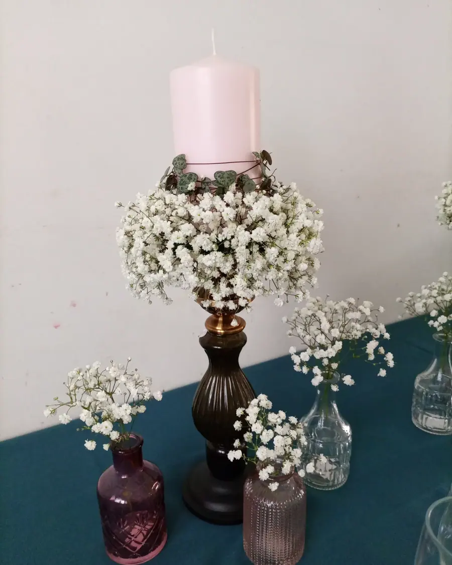 Décoration florale de mariage réalisée par MC Maison des Créations, fleuriste à Beuvrages