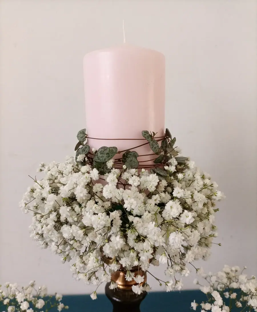Décoration florale de mariage réalisée par MC Maison des Créations, fleuriste à Beuvrages