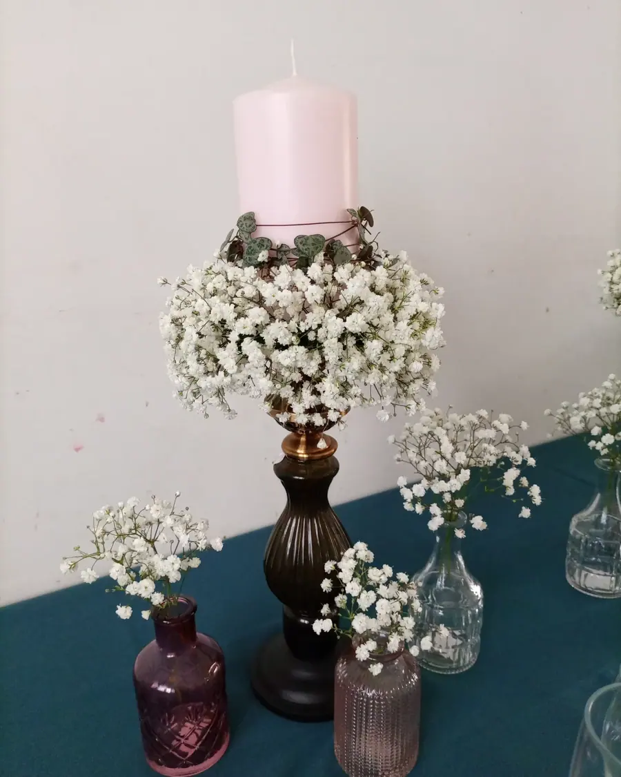 Décoration florale de mariage réalisée par MC Maison des Créations, fleuriste à Beuvrages