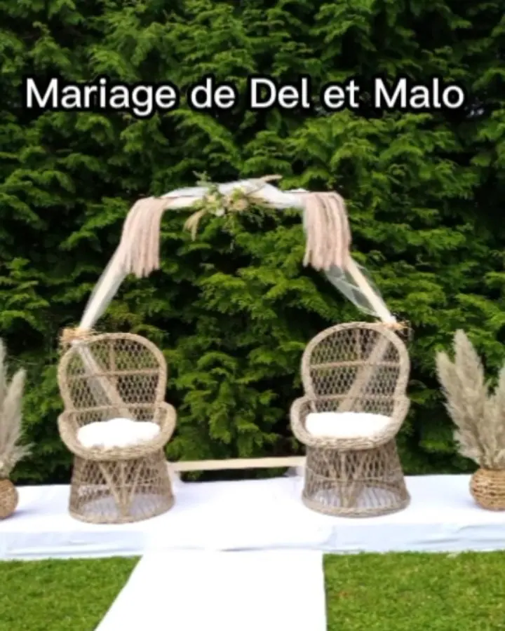 Décoration florale de mariage réalisée par MC Maison des Créations, fleuriste à Beuvrages