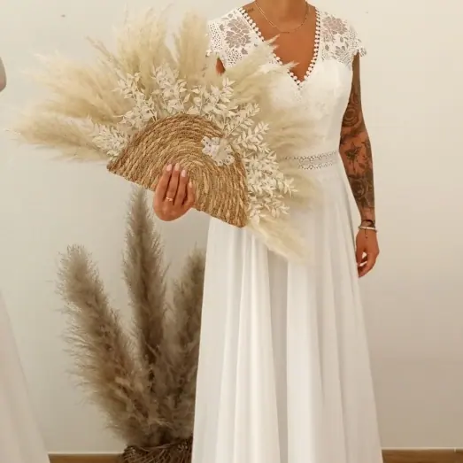 Décoration florale de mariage réalisée par MC Maison des Créations, fleuriste à Beuvrages