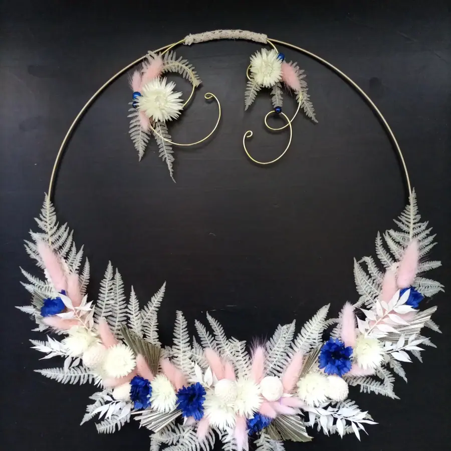 Décoration florale de mariage réalisée par MC Maison des Créations, fleuriste à Beuvrages