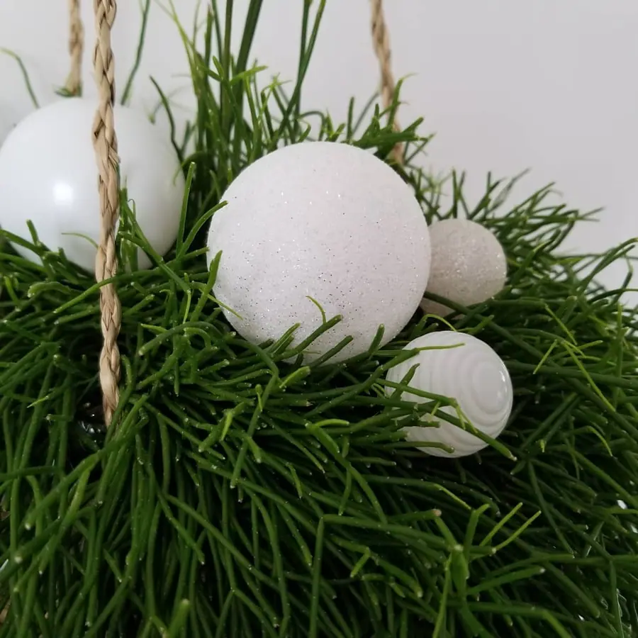 Décoration florale de Noël réalisée par MC Maison des Créations, fleuriste à Beuvrages